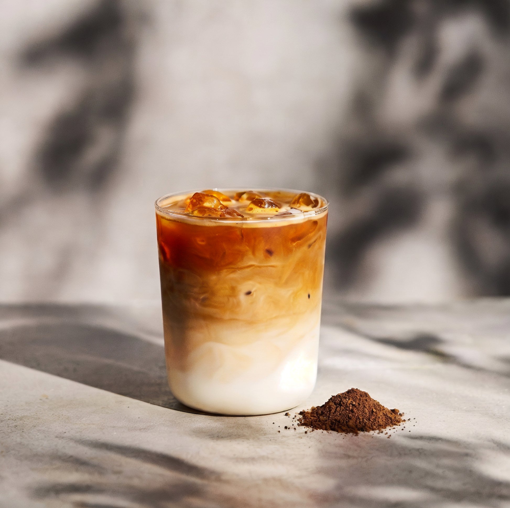 amber roast tea latte